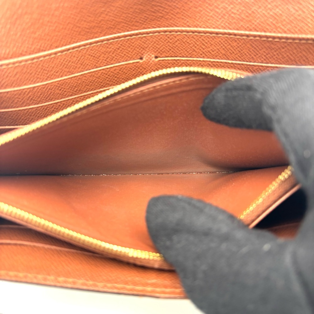 Louis Vuitton Brown Monogram Leather Wallet - Picture 9 of 12